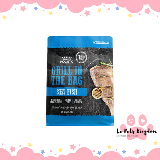 Absolute Holistic Grill In The Bag Sea Fish Grain-Free Treats For Cats & Dogs