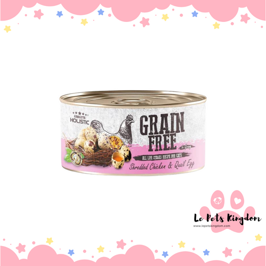Absolute Holistic Grain-Free Gravy Cat Shredded Chicken & Quail Egg 80g