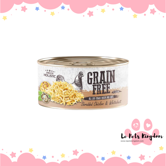 Absolute Holistic Grain-Free Gravy Cat Shredded Chicken & Whitebait 80g