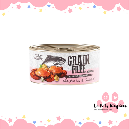 Absolute Holistic Grain-Free Gravy Cat WhiteMeat Tuna & Crab Stick 80g