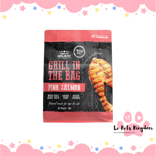 Absolute Holistic Grill In The Bag Pink Salmon Grain-Free Treats For Cats & Dogs