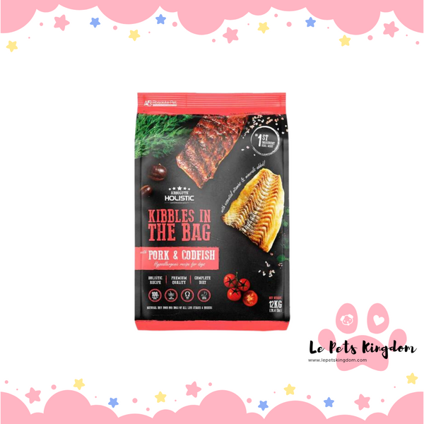 Absolute Holistic Kibbles In Bag Pork & Codfish Dry Dog Food
