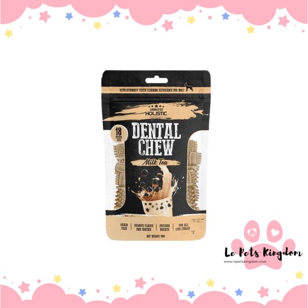 Absolute Holistic Milk Tea Petite Grain-Free Dental Dog Chew Value Bag 160g