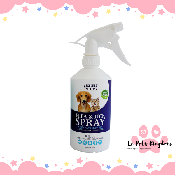 Absolute Plus Flea & Tick Control With Deodorizer 500ml