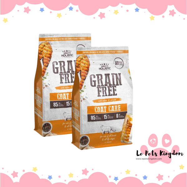[BUNDLE OF 2] Absolute Holistic Coat Care Salmon & Cod Fish Grain-Free Dry Cat Food