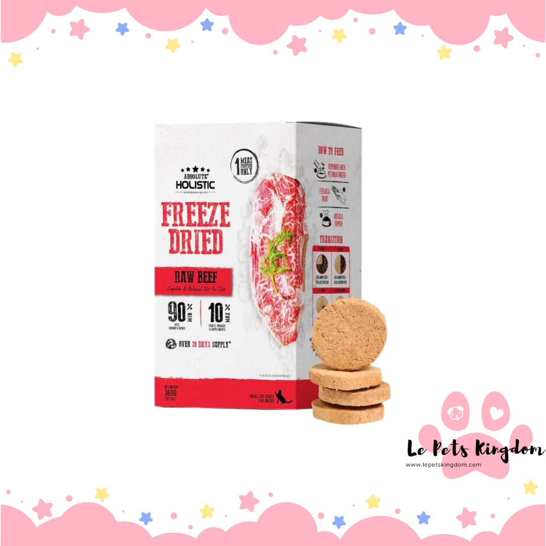 Absolute Holistic Patties Beef Grain-Free Freeze-Dried Cat Food – Le ...
