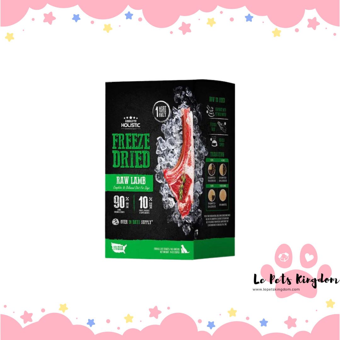 Absolute Holistic Patties Lamb Grain-Free Freeze-Dried Dog Food