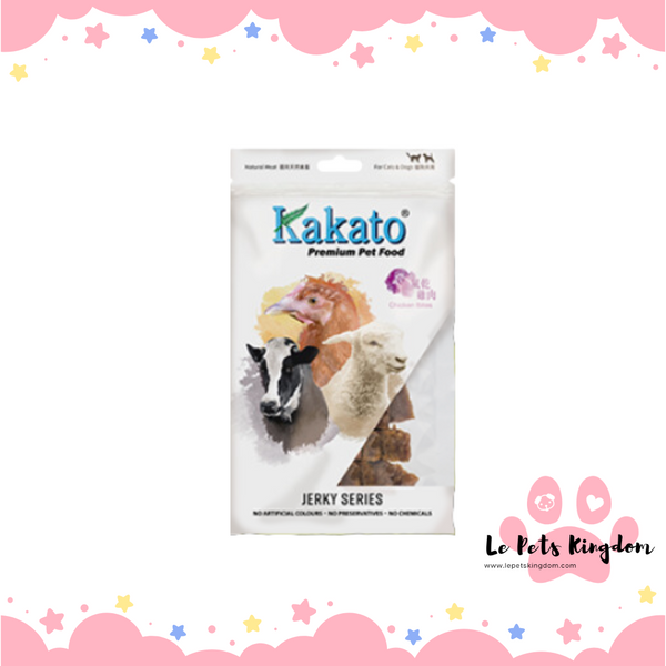 Kakato Premium Healthy Snack Chicken Bites Jerky For Cat & Dog 110g
