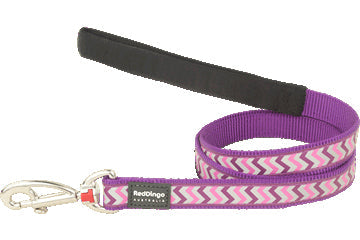 RedDingo - Reflective Ziggy Fixed Length Dog Lead 20mm