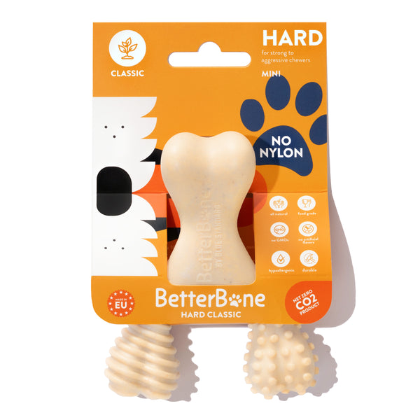 BetterBone 100% Natural - Nylon FREE Dog Chew Toy (Hard)