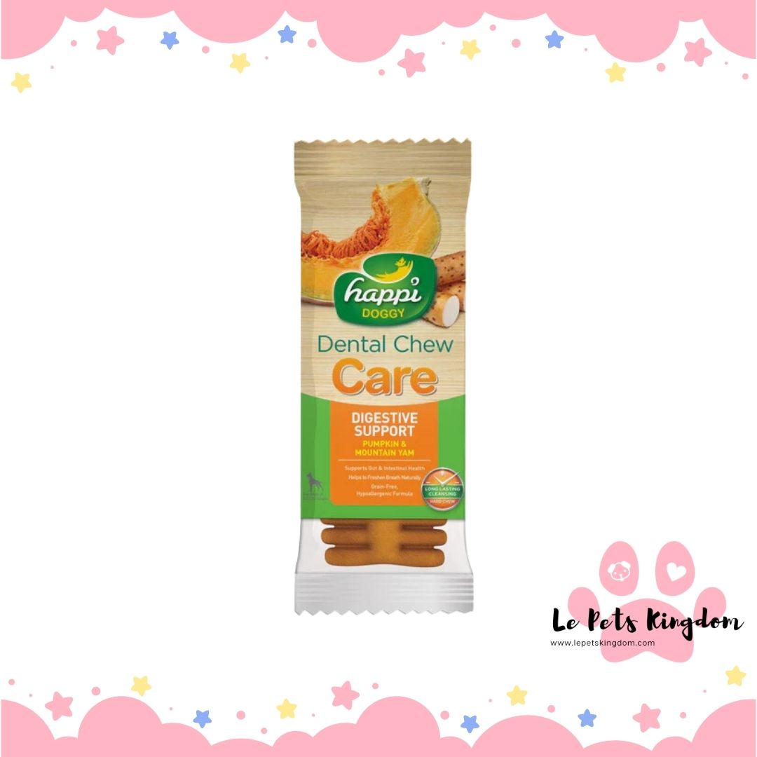 [BUNDLE OF 10] Happi Doggy Dental Chew Care Pumpkin & Mountain Yam Digestive Support