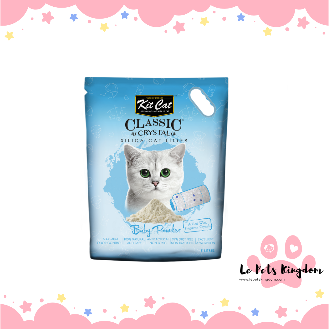 Kit Cat Classic Crystal Baby Powder Cat Litter 5L Le Pets Kingdom