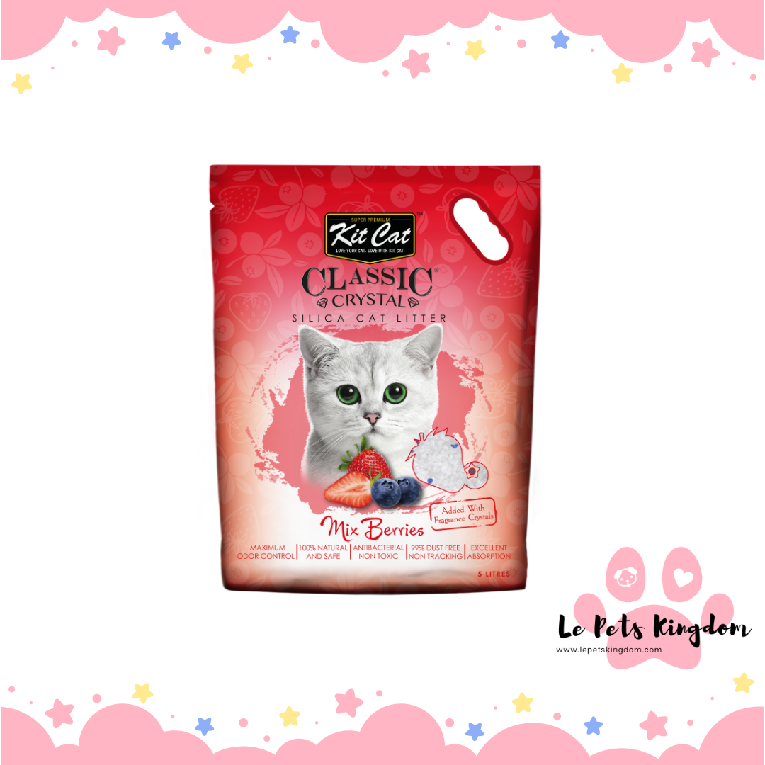 Kit Cat Classic Crystal Mixed Berries Cat Litter 5L