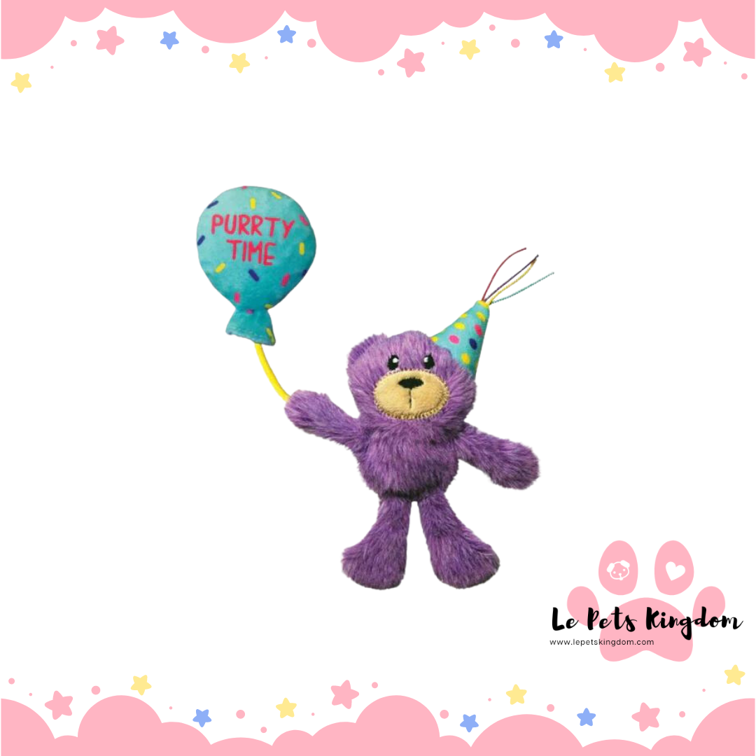 KONG Cat Occasions Birthday Teddy Cat Toy