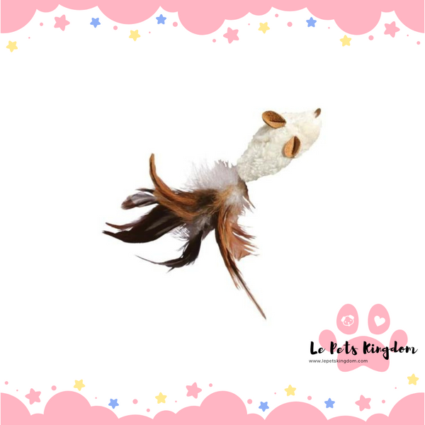 KONG Feather Mouse Refillable Catnip Cat Toy