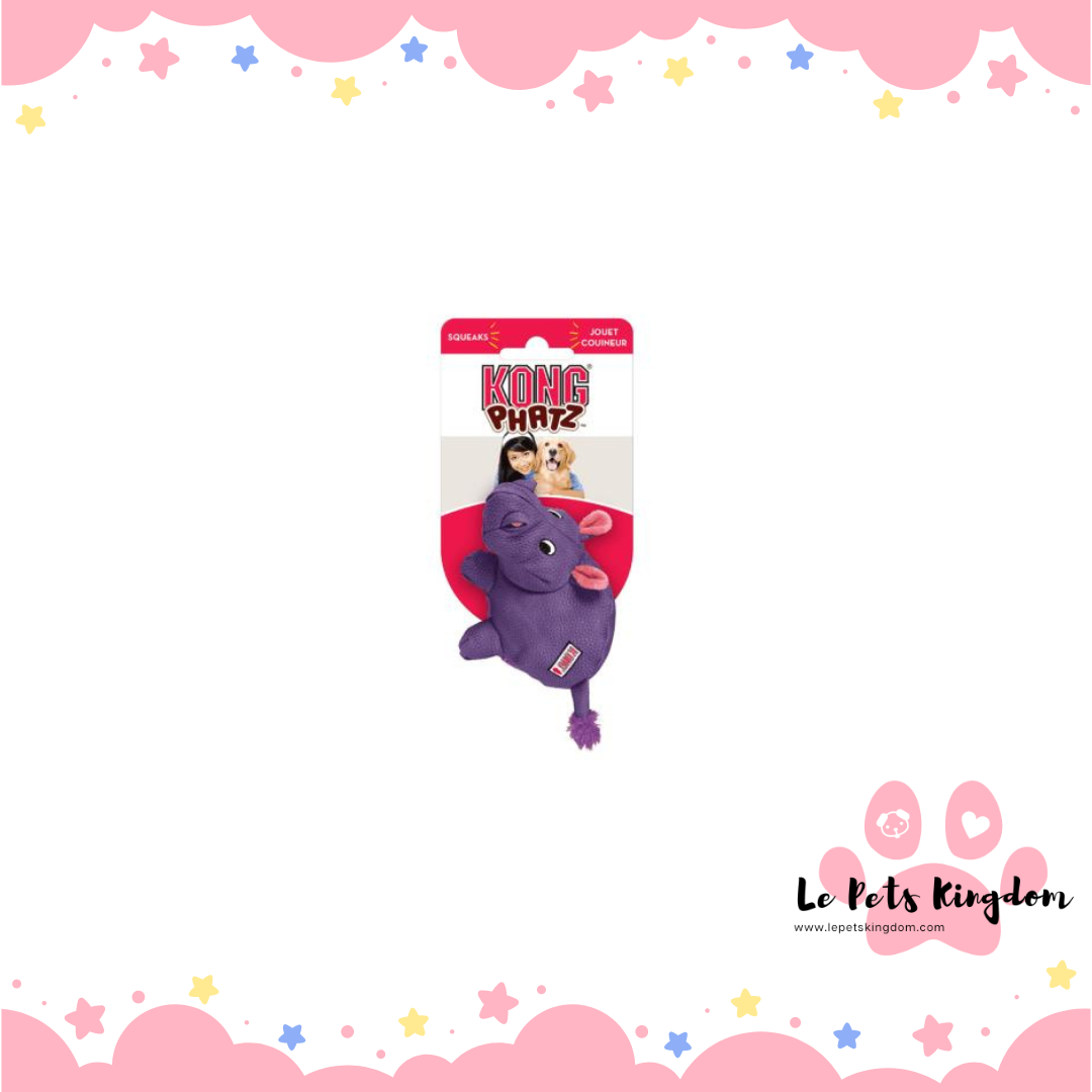 KONG Phatz Hippo Dog Toys