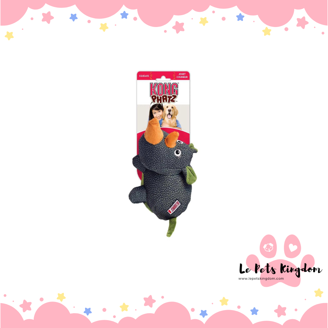 KONG Phatz Rhino Dog Toys