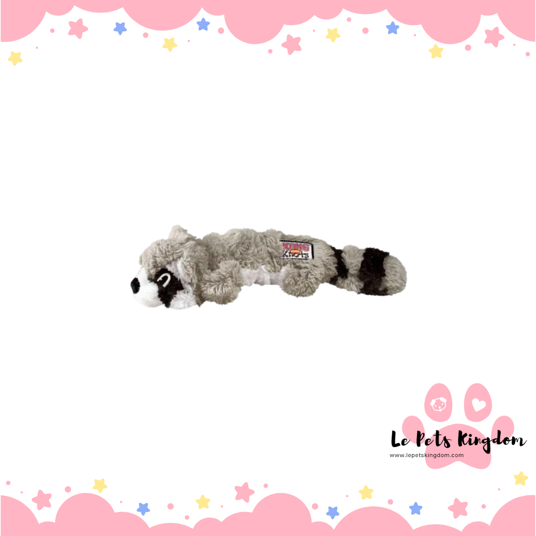 KONG Scrunch Knots Racoon Dog Toy Small/Medium