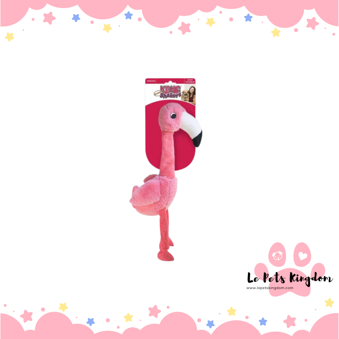 KONG Shakers Honkers Flamingo Dog Toy