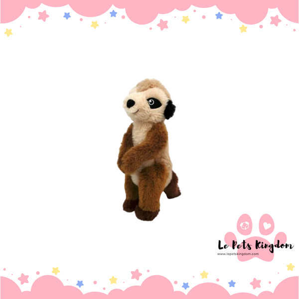 KONG Shakers Passports Meerkat Plush Dog Toy