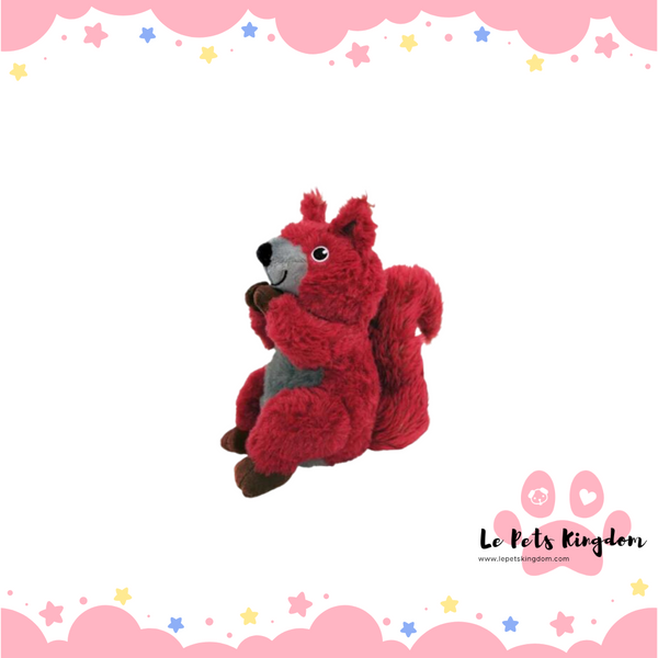 KONG Shakers Passports Red Squirrel Plush Doy Toy
