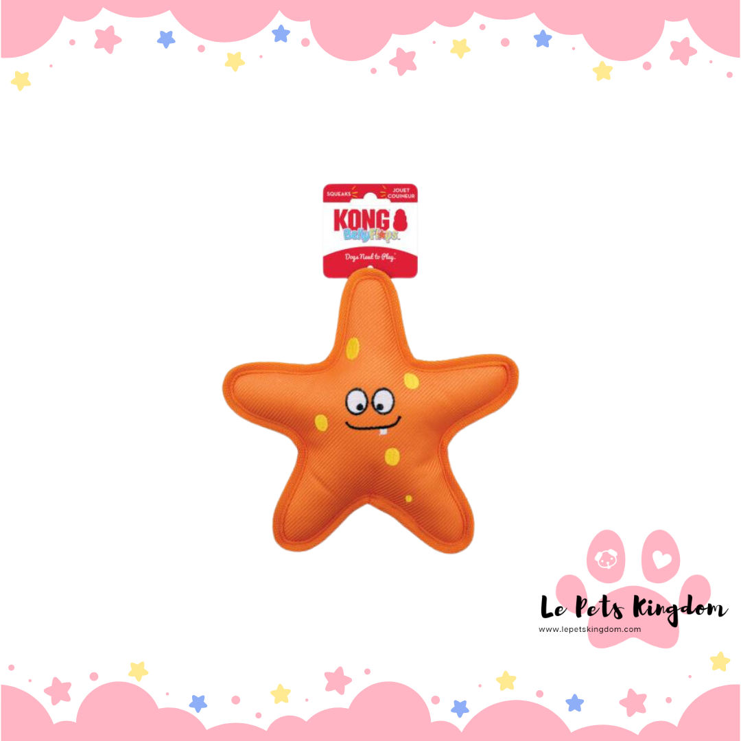 KONG Belly Flops Starfish Dog Toy