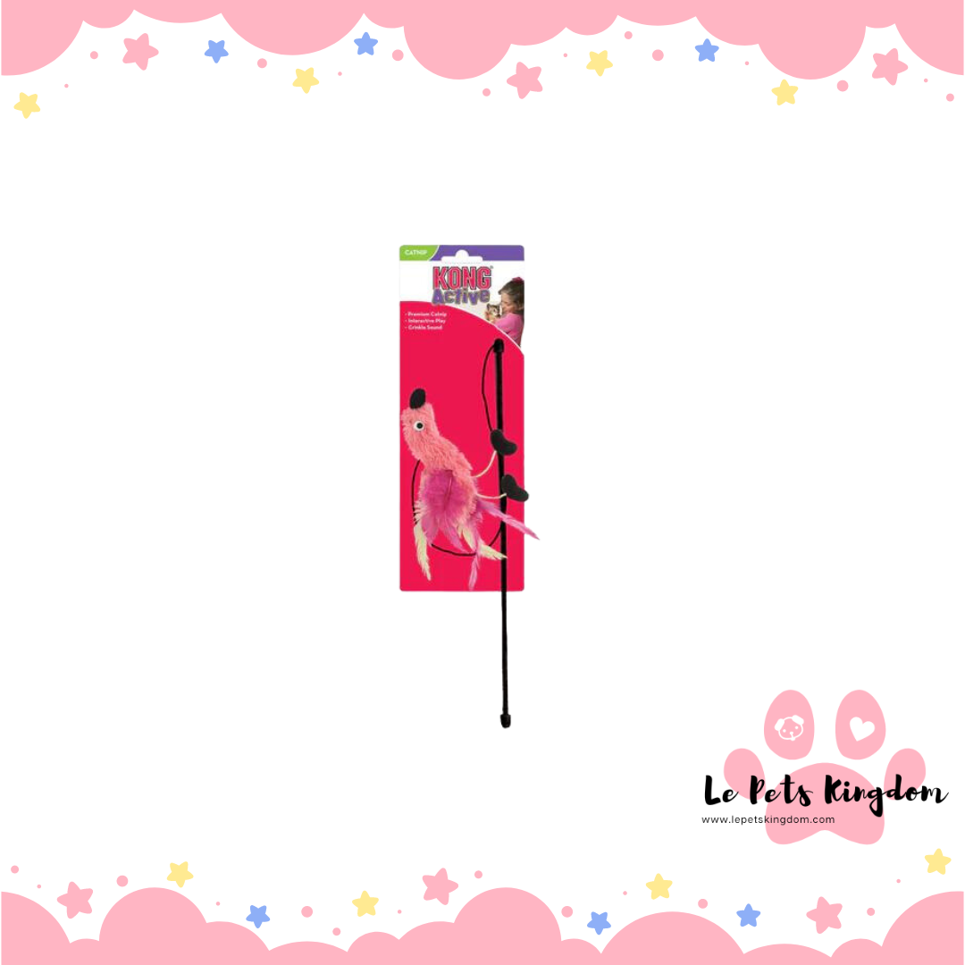 Kong Feather Teaser Cat Wand Toy