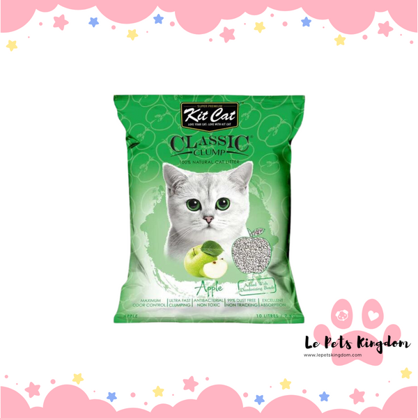 Kit Cat Classic Clump Apple Clay Cat Litter 10L