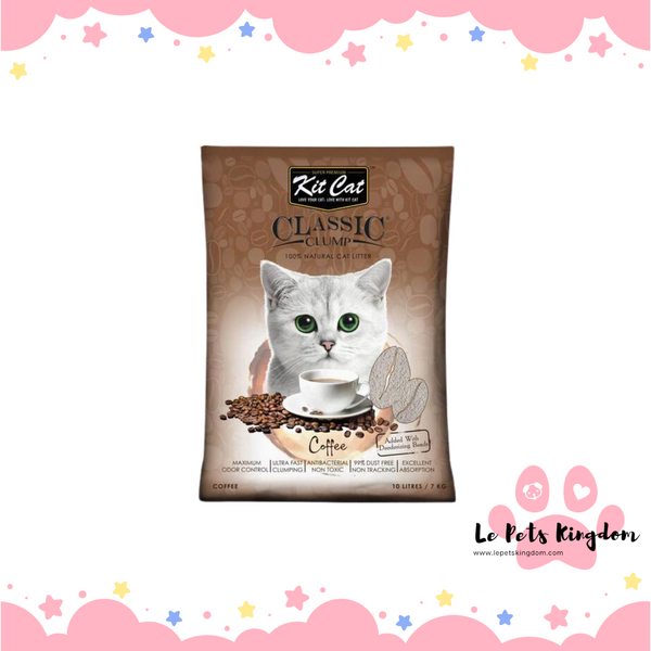 Kit Cat Classic Clump Coffee Clay Cat Litter 10L