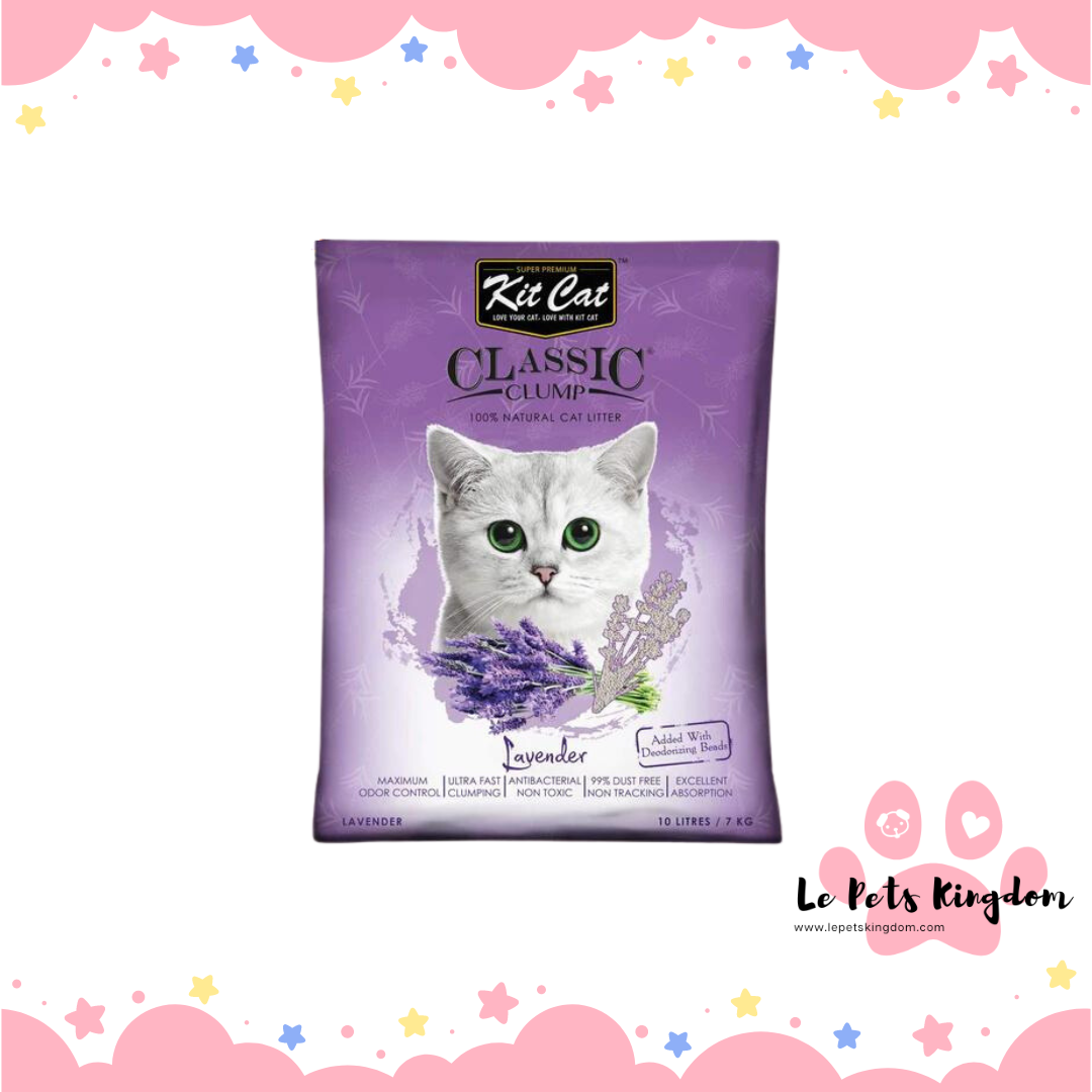 Kit Cat Classic Clump Lavender Clay Cat Litter 10L