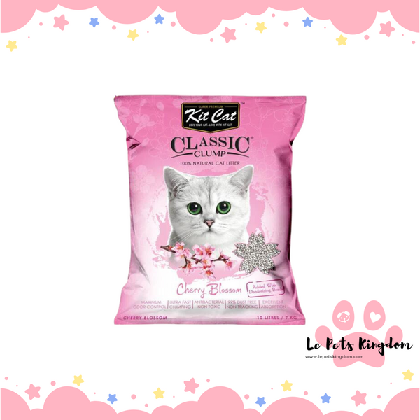 Kit Cat Classic Clump Sakura Clay Cat Litter 10L