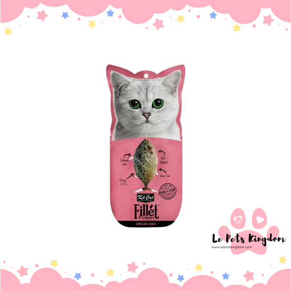 [BUNDLE OF 6] Kit Cat Fillet Fresh Grilled Mackerel Cat Treat 30g
