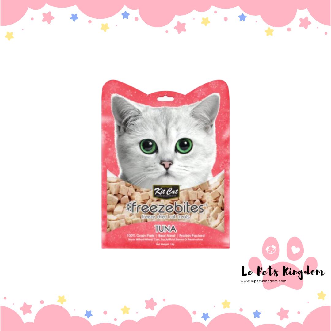 [BUNDLE OF 4] Kit Cat Freeze Bites Tuna Grain Free Cat Treats 15g