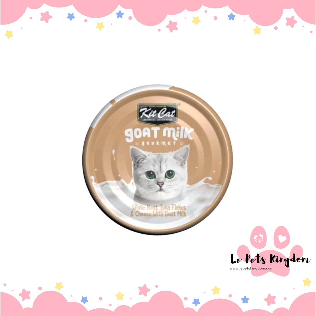 Kit Cat Goat Milk Gourmet Whitemeat Tuna & Cheese 70g