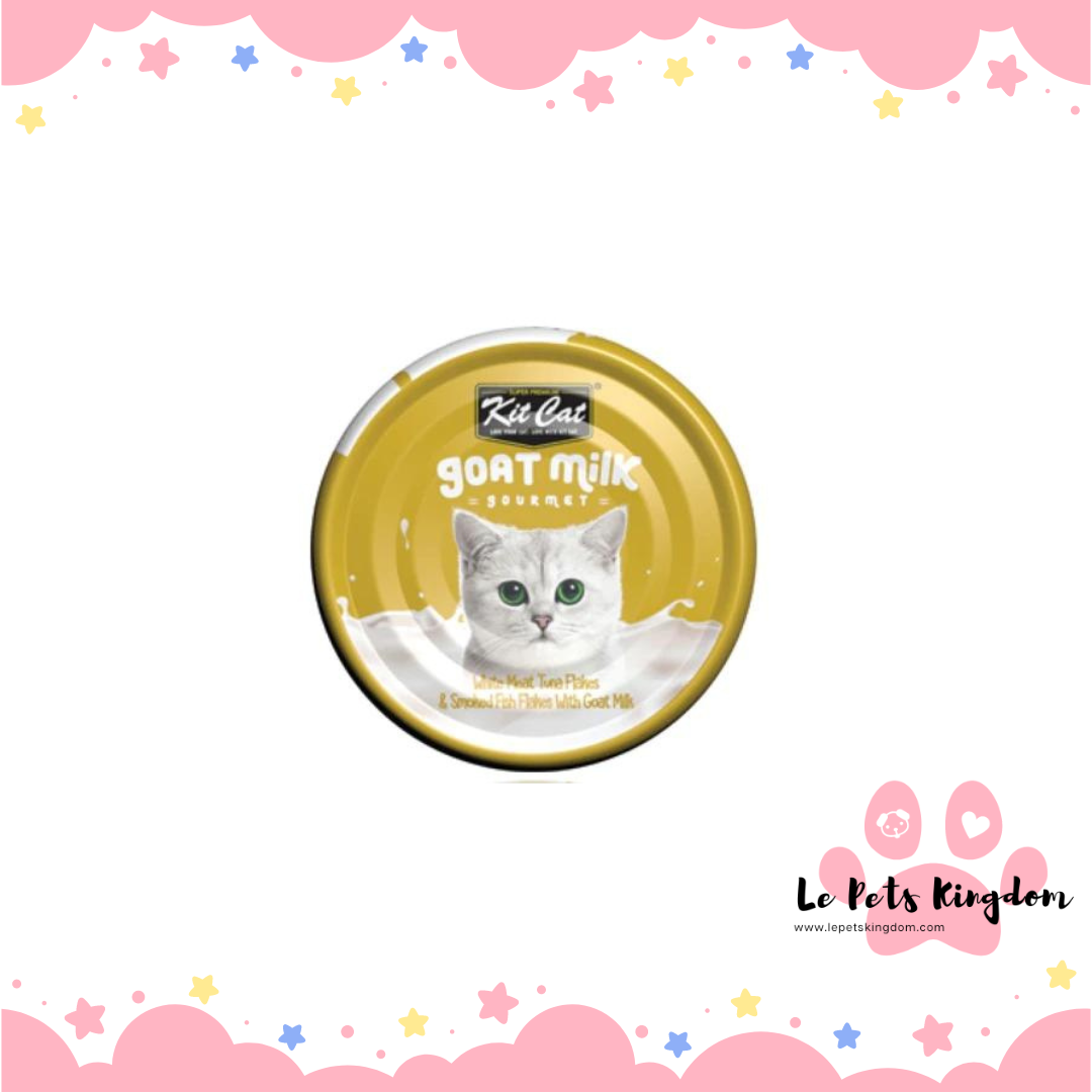 Kit Cat Goat Milk Gourmet Tuna & Smoked Fish Flakes 70g