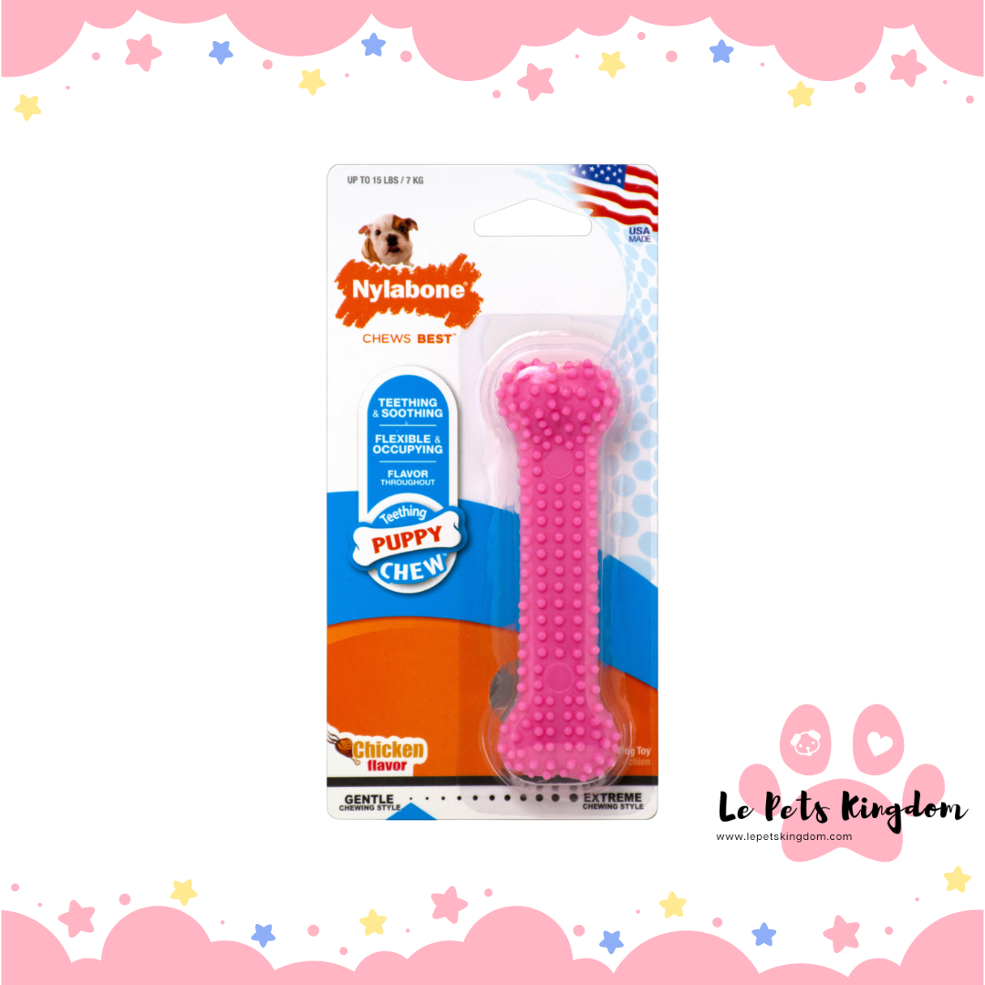 Nylabone Puppy Teething & Soothing Flexible Chew Toy Petite