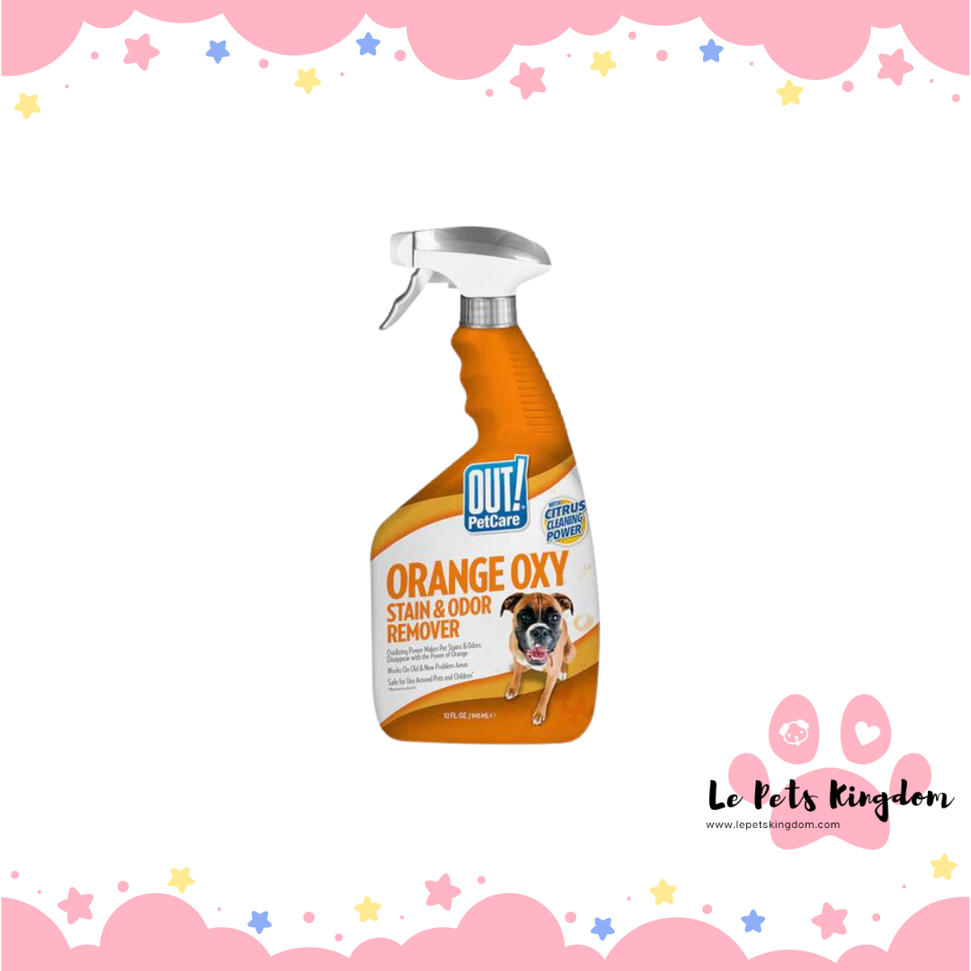 OUT! Orange Oxy Stain & Odor Remover Spray For Pets 945ml