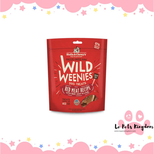[10% OFF] Stella & Chewy’s Wild Weenies Red Meat Recipe Grain-Free Freeze-Dried Raw Dog Treats 3.25oz