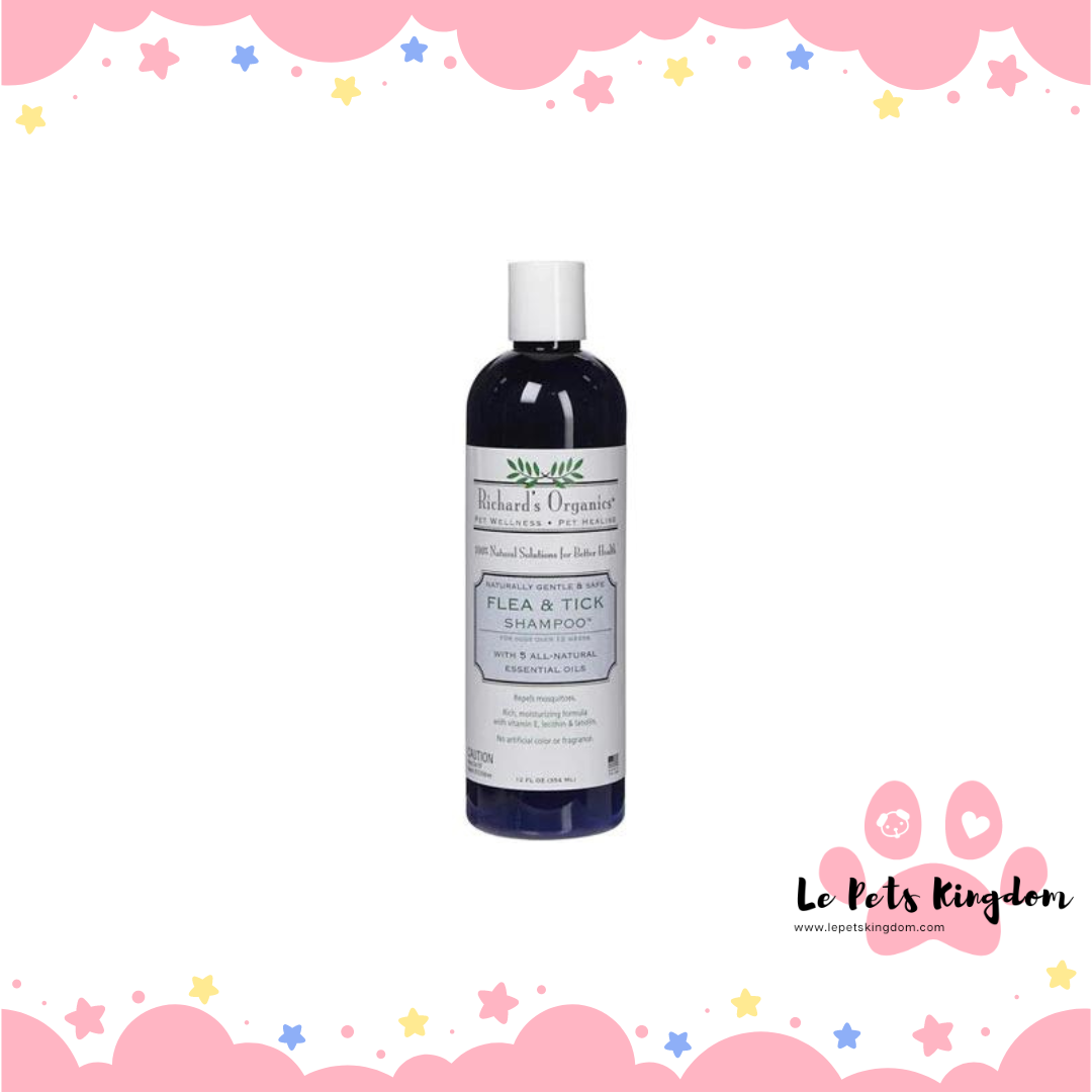 SynergyLab Richard's Organic Natural Flea & Tick Shampoo 12oz