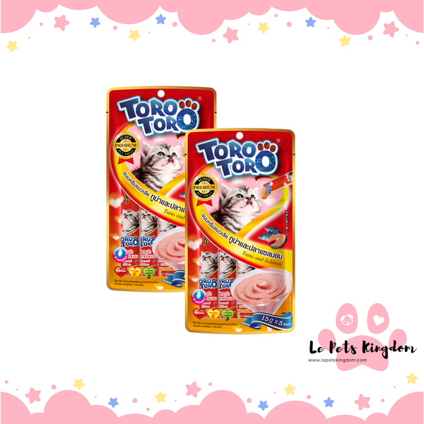 [BUNDLE OF 2] Toro Toro Tuna And Salmon Liquid Cat Treats 75g
