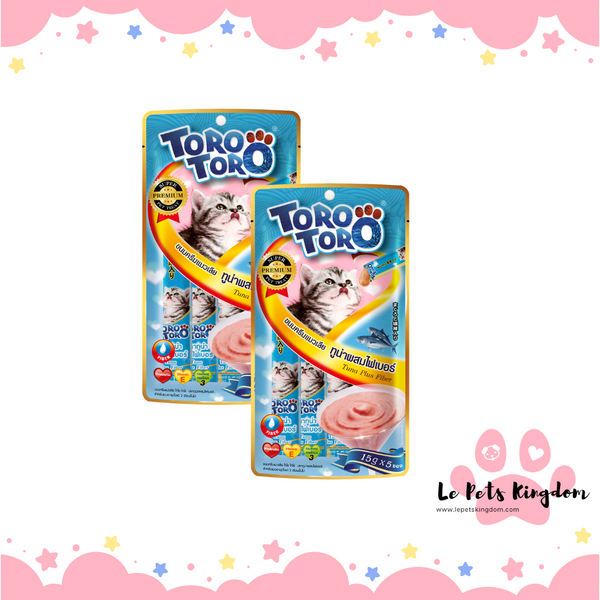 [BUNDLE OF 2] Toro Toro Tuna Plus Fibre Liquid Cat Treats 75g