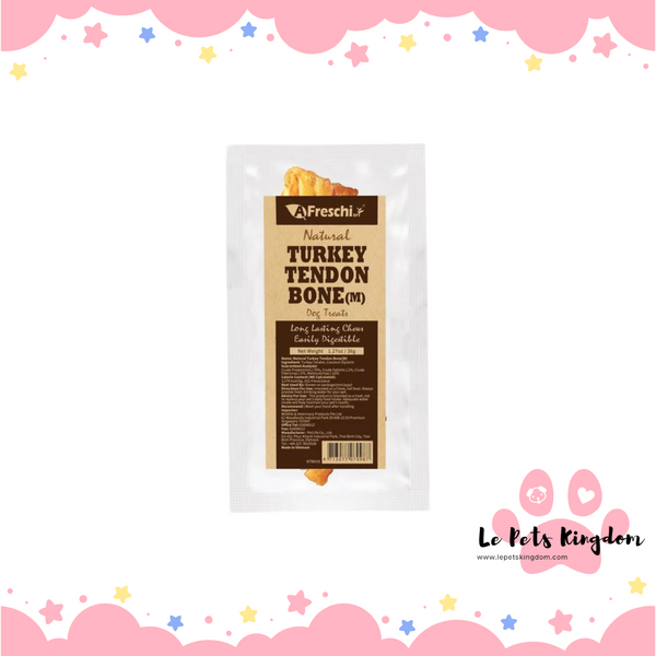 AFreschi Natural Turkey Tendon Bone Grain-Free Dog Chew (Medium) 36g