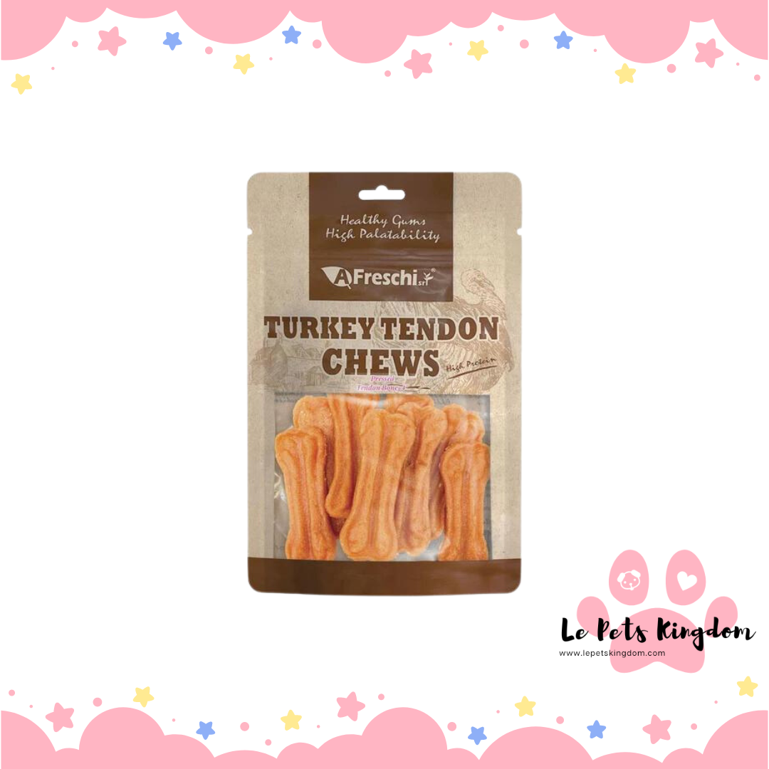 AFreschi Turkey Tendon Pressed Bone Dog Chews 110g
