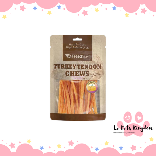 AFreschi Soft Turkey Tendon Strip (Pumpkin) Dog Treats 120g