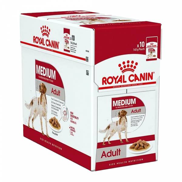 Royal Canin Medium Adult Pouch [10 x 140g]