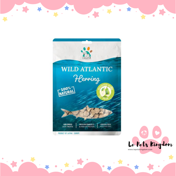 Sing-A-Paw Wild Atlantic Herring With Pear Grain-Free Air-Dried Dog Treats 80g