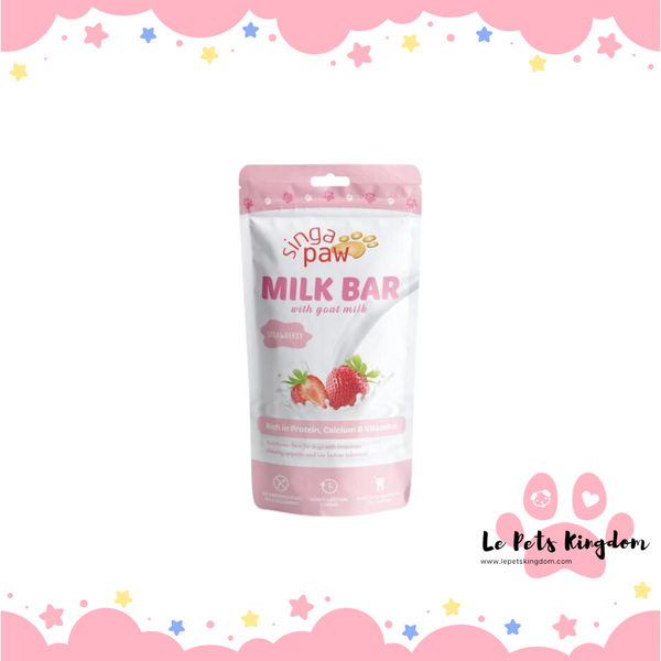 Sing-A-Paw Milk Bar with Goat Milk ( Strawberry )