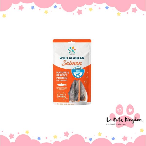 Singapaw Dog Wild Alaskan Salmon Skin Roll 90g