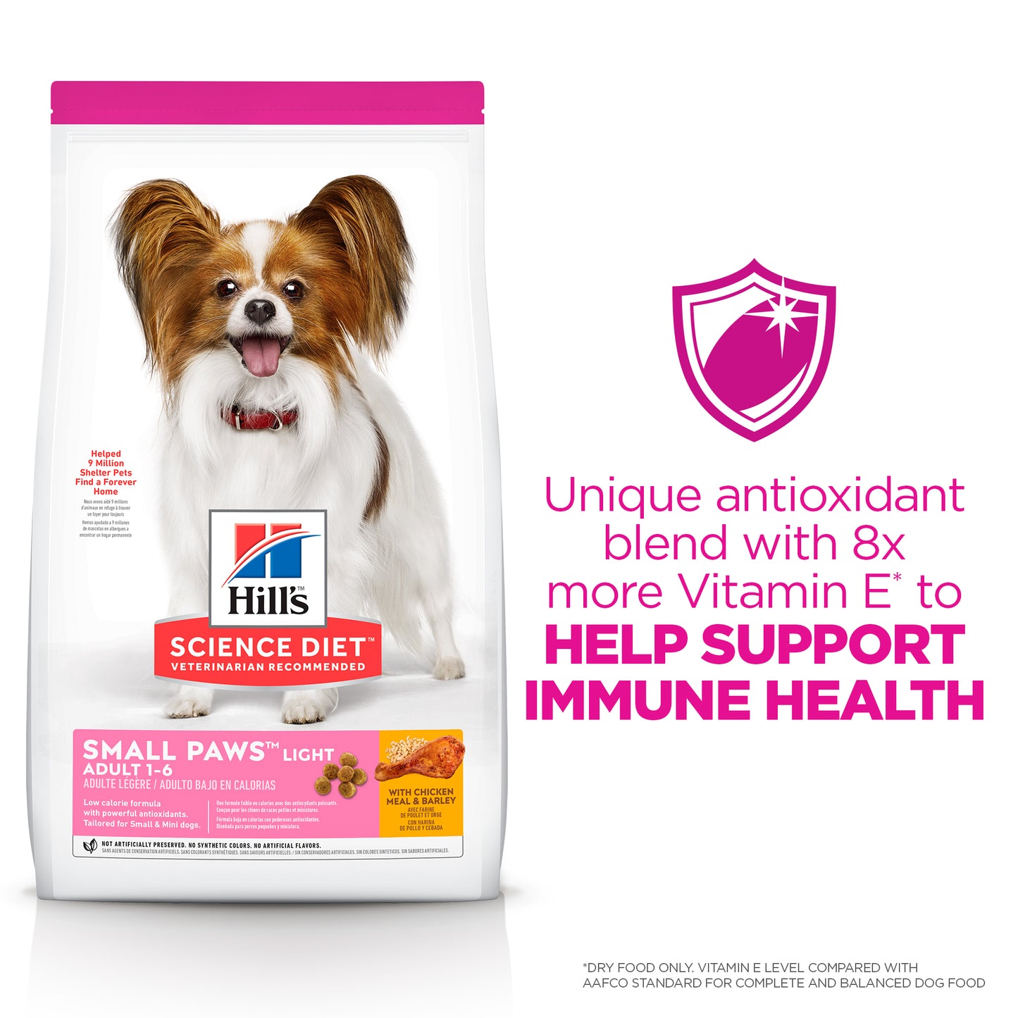 Hills Science Diet Adult Small Paws Light Dry Dog Food 1.5kg