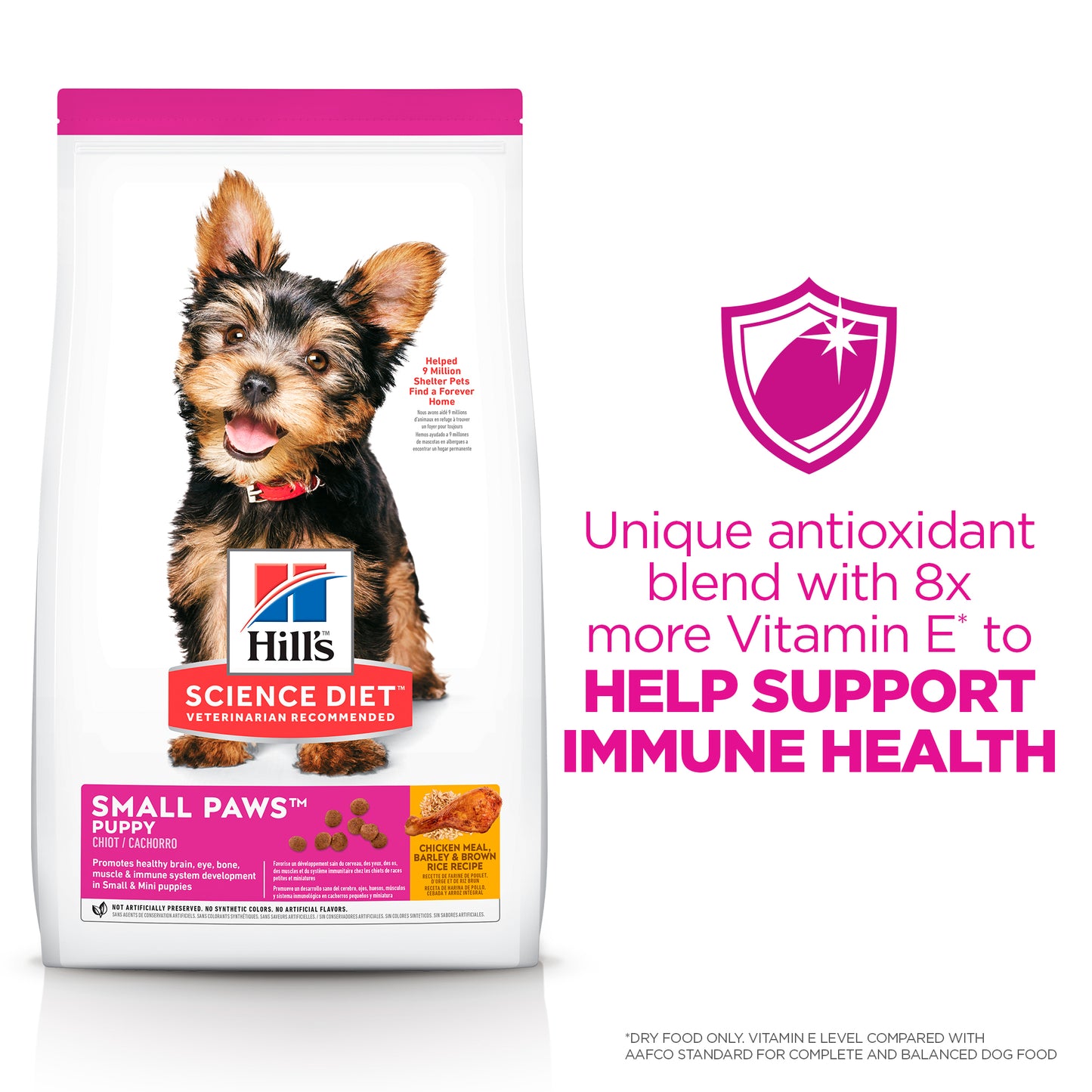 Hills Science Diet Puppy Small Paws Chicken Meal & Barley Dry Dog Food 1.5kg